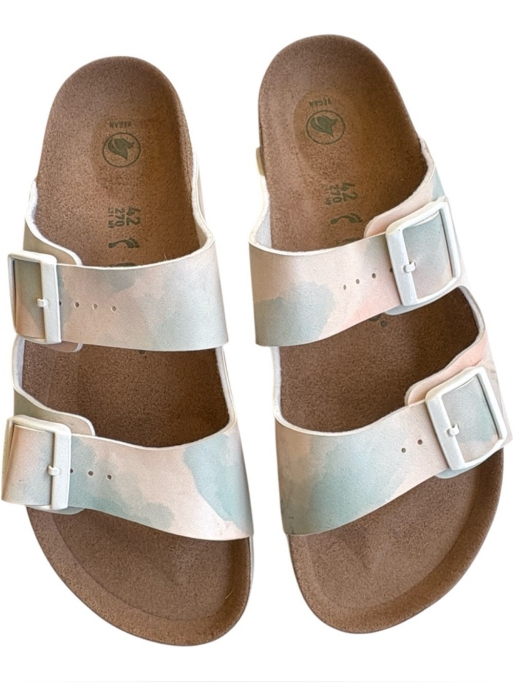 EUC Birkenstock Papillio
Arizona Platform Sandals Pastel
Watercolor Size 11 - Picture 2 of 9